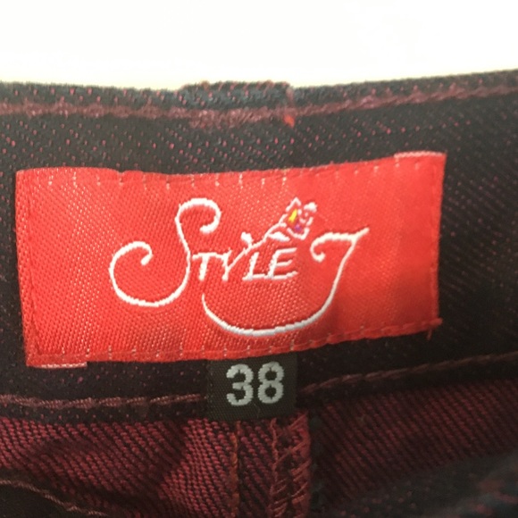 Purple Denim pencil Skirt 3XL size 38 - Picture 11 of 11